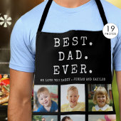 Moderne BESTE PAPA OOIT 19 Foto Collage Op Maat Schort