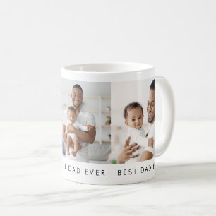 Moderne Beste Papa Ooit 3 Foto Koffiemok