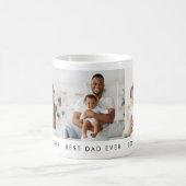 Moderne Beste Papa Ooit 3 Foto Koffiemok (Center)