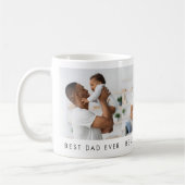 Moderne Beste Papa Ooit 3 Foto Koffiemok (Links)