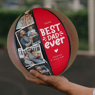 Moderne Beste Papa Ooit 4 Foto's Vader Cadeau Basketbal