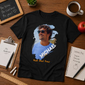Moderne Beste Papa Ooit Aangepaste Foto Vaderdag T-shirt