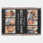 Moderne Beste Papa Ooit Aangepaste Vader Foto Coll Deken (Voorkant)