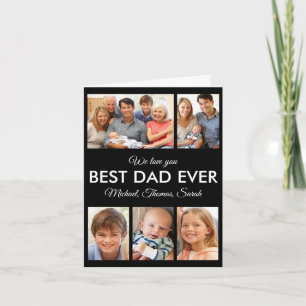 Moderne Beste Papa Ooit Aangepaste Vader Foto Coll Kaart