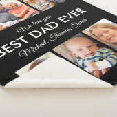 Moderne beste papa ooit aangepaste vader foto coll sherpa deken (3/4)