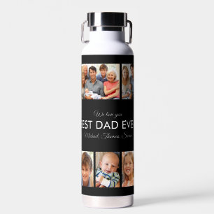 Moderne Beste Papa Ooit Aangepaste Vader Foto Coll Waterfles