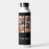 Moderne beste papa ooit Aangepaste vader foto coll Waterfles (Links)
