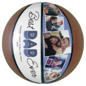 Moderne “Beste papa ooit” basketbal cadeau (Verticaal)