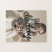 Moderne beste papa ooit foto legpuzzel (Horizontaal)