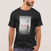 Moderne Beste Papa Ooit Foto Monochrome T-shirt (Voorkant)