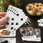Moderne Beste Papa Ooit Foto Pokerkaarten (Insitu)