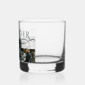 Moderne 'Beste Papa Ooit' Fotocollage Vaderdag Whisky Glas (Links)