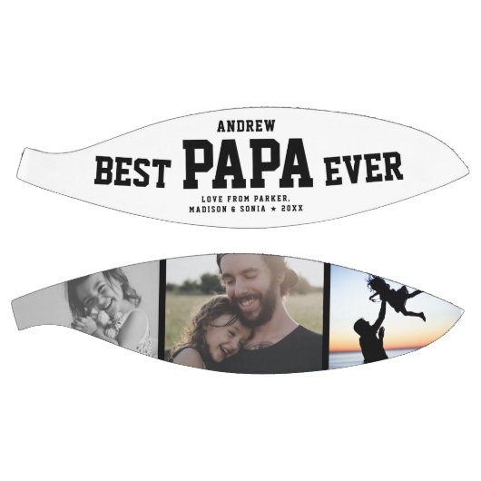 Moderne BESTE PAPA OOIT Koel Unieke fotocollage Basketbal (Panelen)