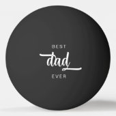 Moderne Beste Papa Ooit Script Pingpongbal (Voorkant)