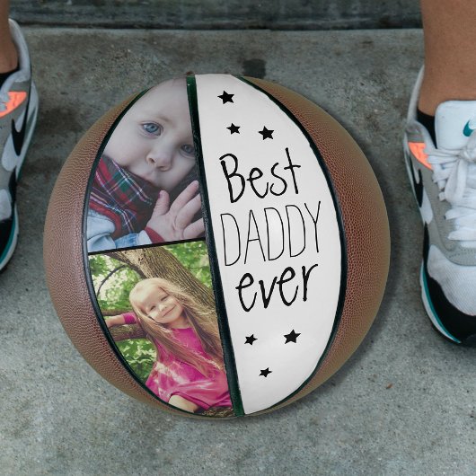 Moderne Beste Papa Ooit Ster Foto Basketbal