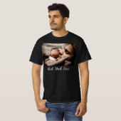 Moderne beste papa ooit Vaderdag aangepaste foto T-shirt (Voorkant volledig)