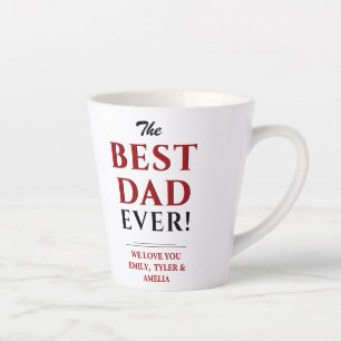 Moderne Beste Papa Ooit Vaderdag Latte Mok