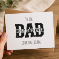 Moderne Beste Papa Ooit Vaderdag Postkaart