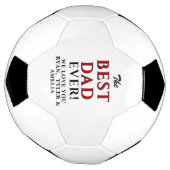Moderne Beste Papa Ooit Vaderdag Voetbal (Gedraaid)