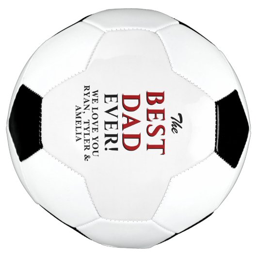 Moderne Beste Papa Ooit Vaderdag Voetbal (Gedraaid)