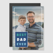 Moderne beste papa ooit Volledige foto Vaderdag (Voorkant / Achterkant)