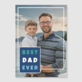 Moderne beste papa ooit Volledige foto Vaderdag (Voorkant)