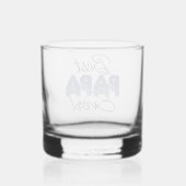 Moderne beste papa ooit whisky glas (Achterkant)