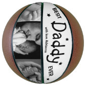 Moderne beste pappie ooit Foto Collage Basketball Basketbal (Verticaal)