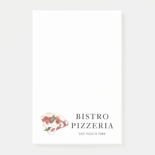 Moderne beste pizza in de stad Professional Post-it® Notes (Voorkant)