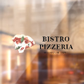 Moderne beste pizza in de stad Professional Raamsticker (Vel 2)