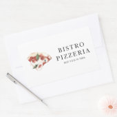 Moderne beste pizza in de stad Professional Rechthoekige Sticker (Envelop)
