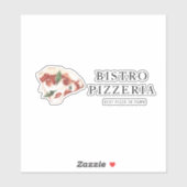 Moderne beste pizza in de stad Professional Sticker (Vel)
