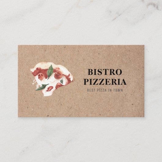 Moderne beste pizza in de stad Professional Visitekaartje (Voorkant)