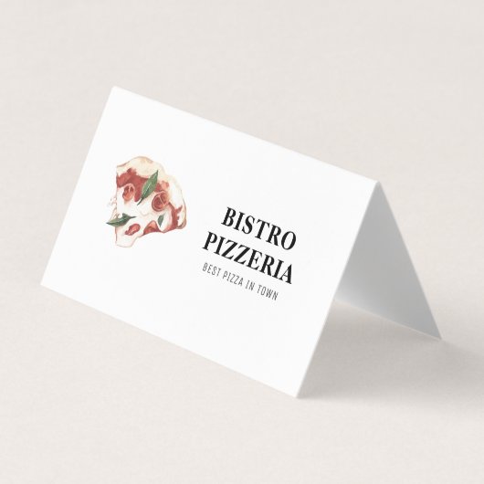 Moderne beste pizza in de stad Professional Visitekaartje (Voorkant)