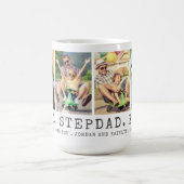 Moderne BESTE STEPDAD OOIT 4 foto's gepersonalisee Koffiemok (Center)