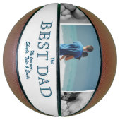 Moderne beste vader Dag 3 Foto Collage Basketbal (Verticaal)