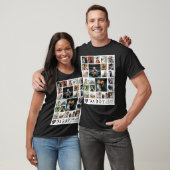 Moderne beste vader in de wereld fotocollage t-shirt (Unisex)