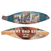 Moderne beste vader ooit 3 foto collage vader basketbal (Panelen)