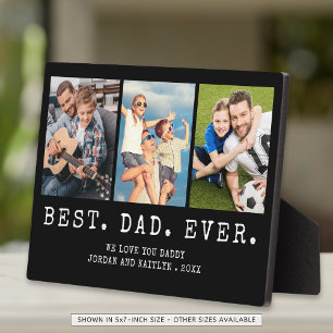 Moderne BESTE VADER Ooit 3 Foto's Gepersonaliseerd Fotoplaat