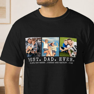 Moderne BESTE VADER Ooit 3 Foto's Persoonlijk Aang T-shirt