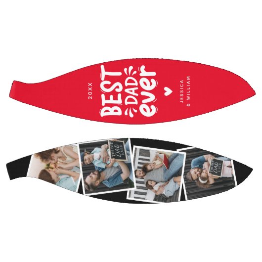 Moderne beste vader ooit 4 foto vaders cadeau basketbal (Panelen)