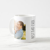 Moderne Beste Vader Ooit Aangepaste Volledige Foto Koffiemok (Voorkant links)