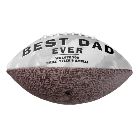 Moderne beste vader ooit familie 3 Foto collage American Football (Gedraaid 270)