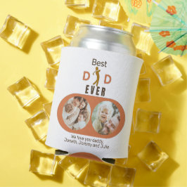 Moderne beste vader ooit Foto Collage Fathers Day Blikjeskoeler