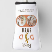 Moderne beste vader ooit Foto Collage Fathers Day Golfheadcover (Draai 90)