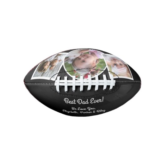 Moderne beste vader ooit fotocollage american football (Voorkant)