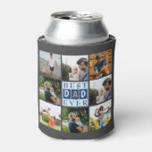 Moderne beste vader ooit fotocollage blikjeskoeler (Blikje Voorkant)