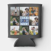 Moderne beste vader ooit fotocollage blikjeskoeler (Voorkant)