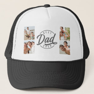 Moderne beste vader ooit fotocollage trucker pet