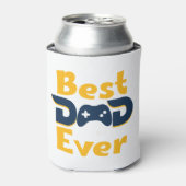 Moderne beste vader ooit gamer vader foto blikjeskoeler (Blikje Voorkant)